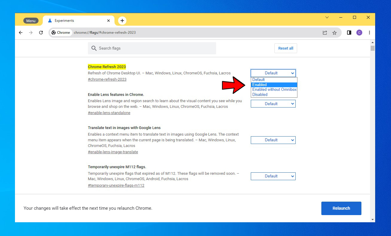 How to enable new UI Refresh 2023 on Google Chrome 2